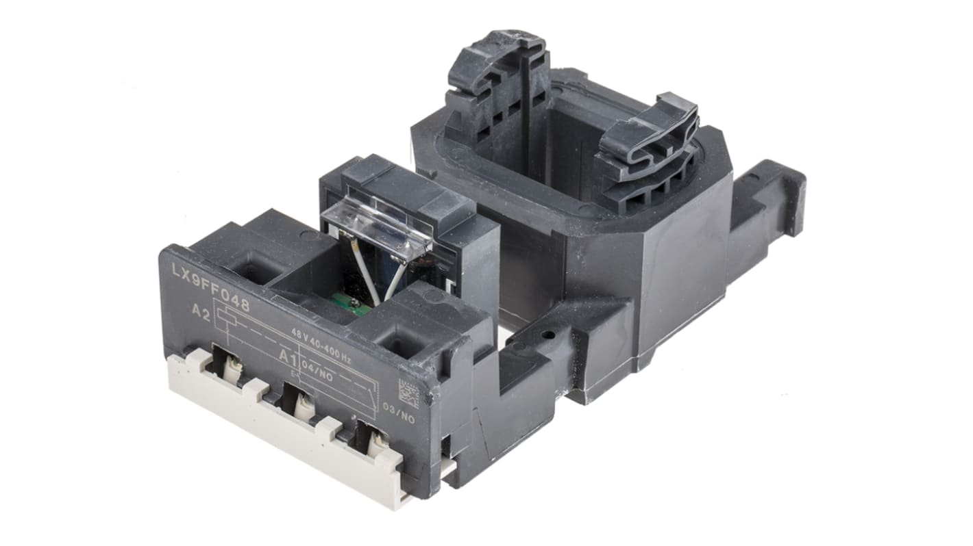 Bobina contattore Schneider Electric LX9FF048, 48 V c.a., per LC1F115 e LC1F150, serie LX9F, bassa energia di consumo.