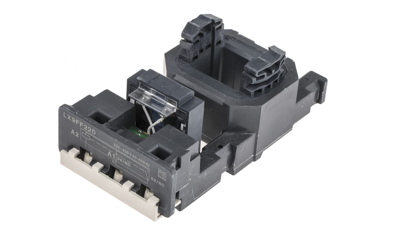Bobina contattore Schneider Electric LX9FF220, 220 V c.a., per LC1F115 e LC1F150, tecnologia a basso consumo.