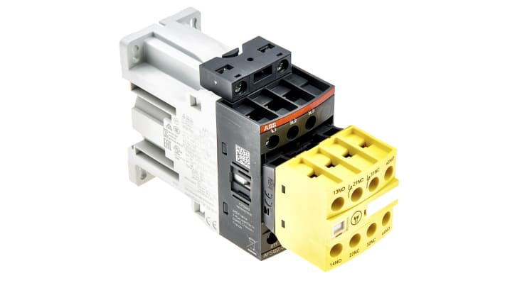 Contattore ABB Jokab 1SBL156082R3022 AFS12Z-30-22-30, 3 poli, 3 NO, corrente 28 A, dimensioni 110,5 x 45 x 80 mm.