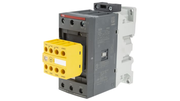 Contattore ABB Jokab 1SBL367082R1322 AFS, 3 poli, 3 NO, 100 A, 600 V AC, dimensioni 144x55x119.5 mm, montaggio a vite.