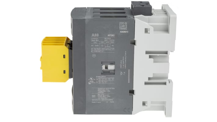 Contattore ABB Jokab 1SBL397082R1122 AFS, 3 poli, 3 NO, 125 A, tensione bobina 24-60 V CA, dimensioni 149x70x119.5 mm.