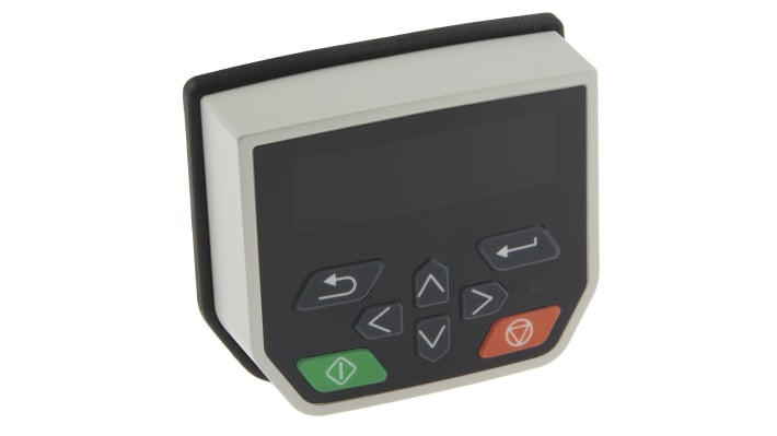 Control Techniques 82500000000001, tastierino remoto Unidrive M301, compatto con tastiera LCD multilingue, montaggio rapido e grado di protezione IP 66.