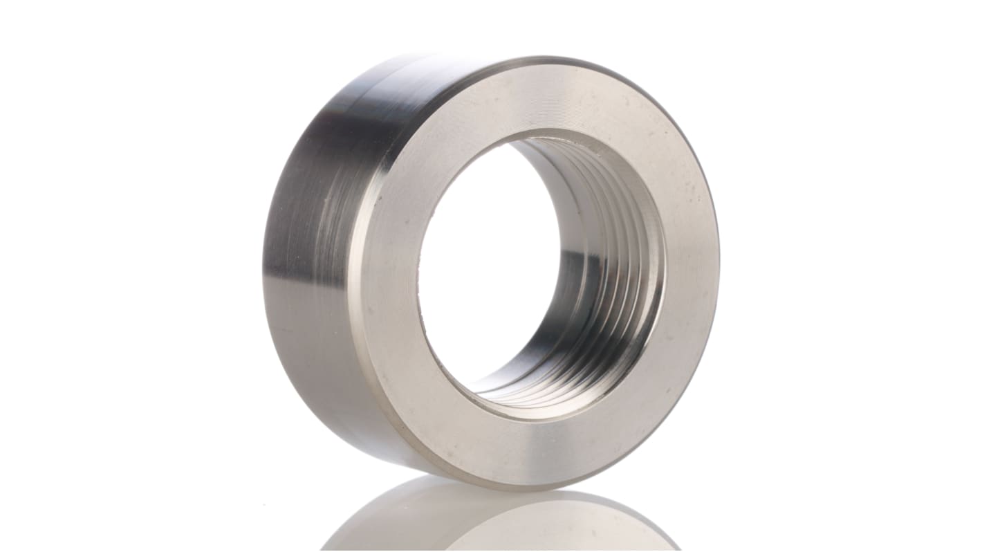 Flangia saldata Sick BEF-FL-316G10-B0PH per sensori di livello idrostatici, con connettore femmina e montaggio a filo.