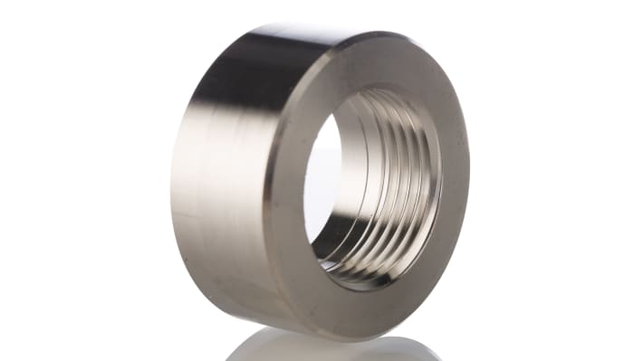 Flangia saldata Sick BEF-FL-316G10-B0PH per sensori di livello idrostatici, con connettore femmina e montaggio a filo.