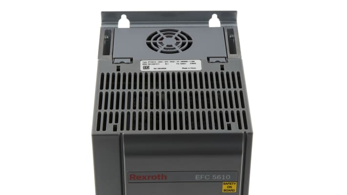 Inverter trifase Bosch Rexroth EFC5610-4K00-3P4-MDA-7P-NNNNN-L1NN, potenza 4 kW, montaggio su guida DIN, dimensioni 120x175x231 mm.