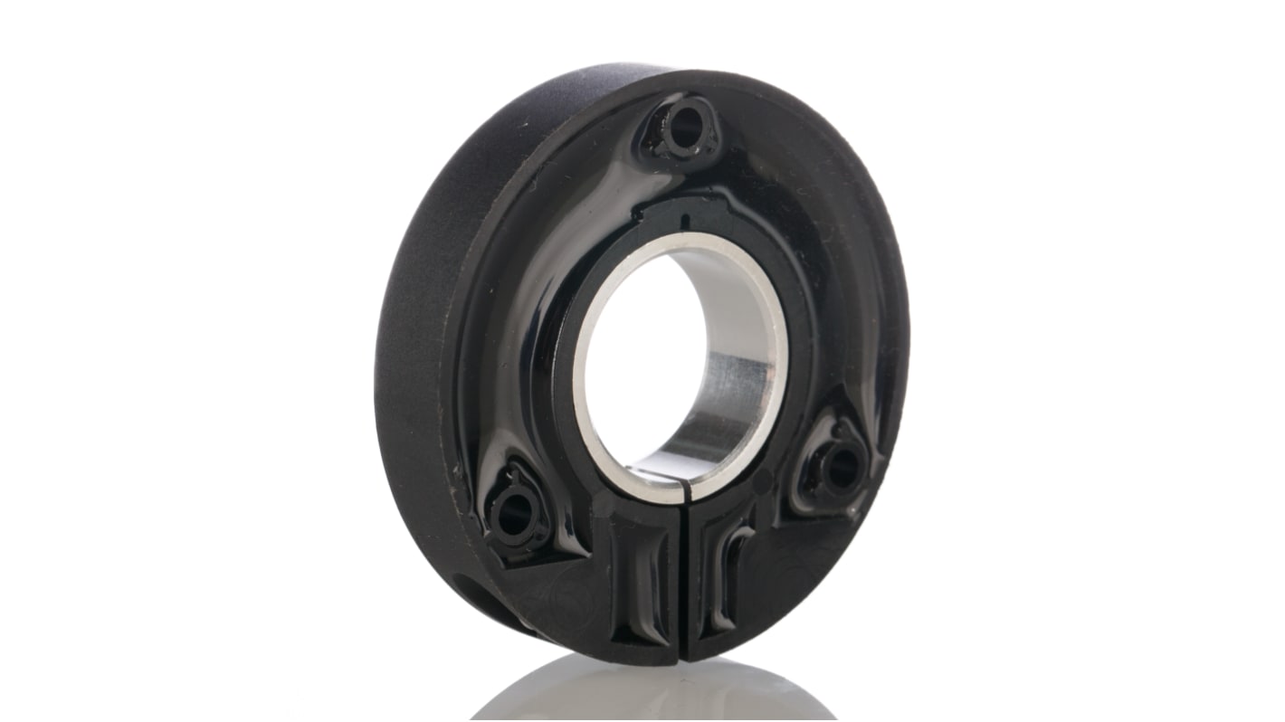 Elemento di posizionamento Turck P1-Ri-QR24 per encoder induttivo, con staffa in metallo/plastica, compatibile con vari diametri di albero.