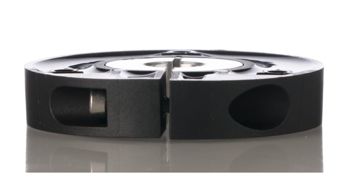 Elemento di posizionamento Turck P4-Ri-QR24 per encoder induttivi, compatibile con alberi di 10 mm, per applicazioni industriali.