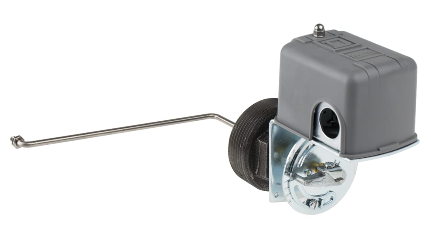 Interruttore a galleggiante Telemecanique Sensors 9037HG32LZ20 in polipropilene, montaggio a vite, 2 contatti NC DPST, tensione massima 230 V.