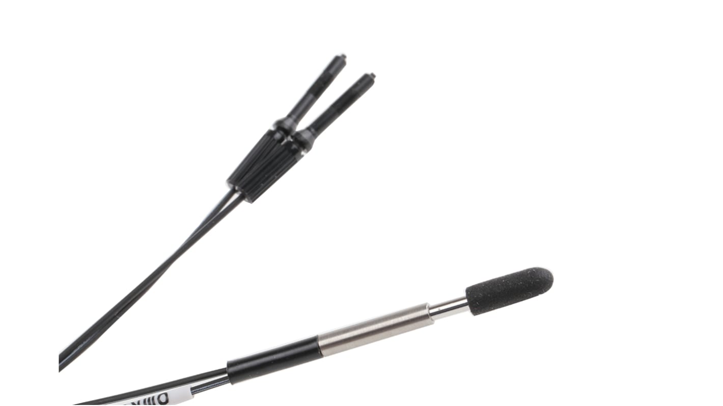 Omron E32-D24 2M, sensore per fibre ottiche IP67, rilevamento a riflessione, 20 mm in alta velocità, 42 x 3 mm, cavo 2 m.