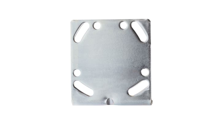 Staffa di montaggio Sick BEF-WTT12L in acciaio zincato, progettata per supportare il cavo di alimentazione del sistema PowerProx.