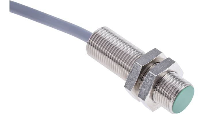 Baumer IFRM 12P1702/L, sensore di prossimità cilindrico PNP M12, rilevamento 4 mm, IP67, acciaio inossidabile.