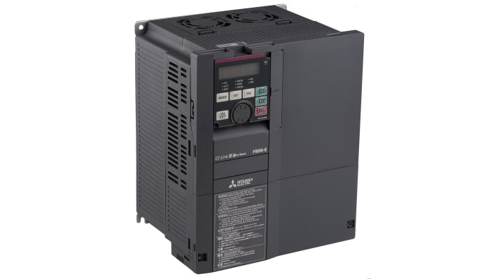 Inverter Mitsubishi Electric FR-F840-00250-E2-60, 11 kW, 3 fasi, montaggio a parete, dimensioni 260x220x170 mm.