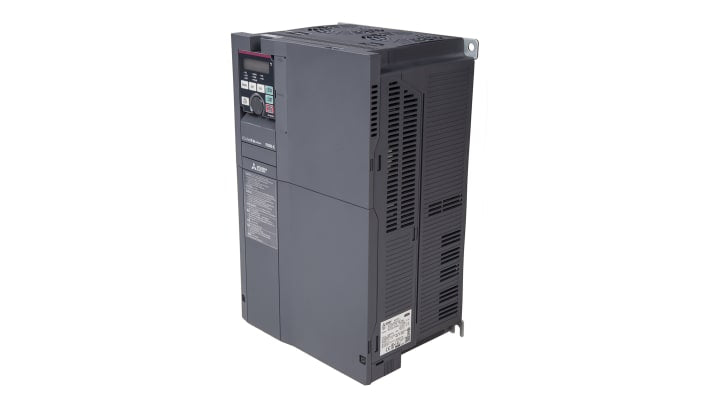 Inverter Mitsubishi Electric FR-F840-00620-E2-60, 30 kW, 3 fasi, montaggio a parete, dimensioni 400x250x190 mm.