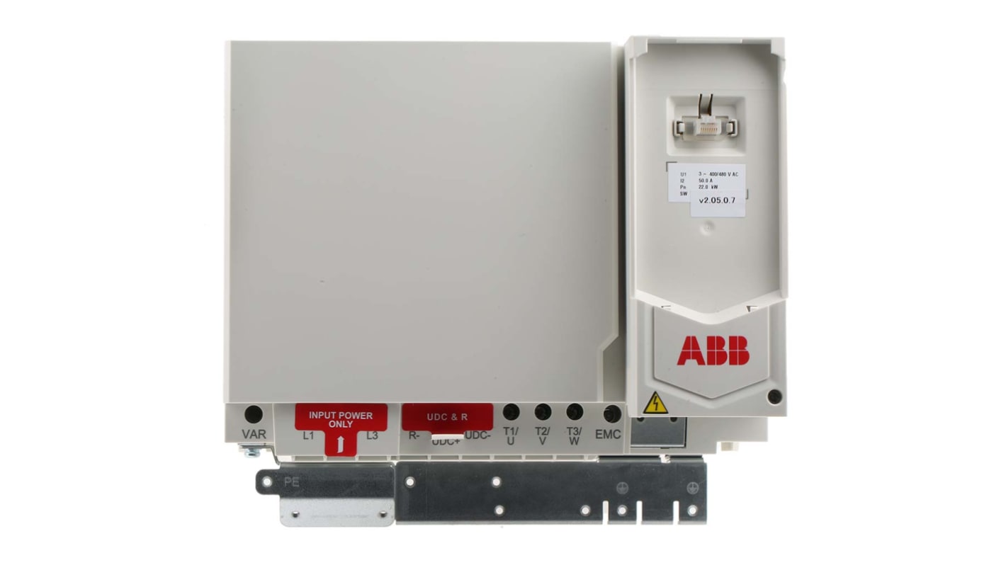 Inverter ABB ACS480-04-050A-4+J424+OL540, 22 kW, 3 fasi, montaggio a parete, dimensioni 260x240x212.1 mm, IP20.