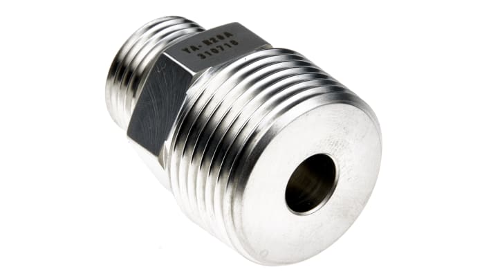 Adattatore per sensore di flusso Omron E8FC-YA-R10A, filettatura conica R 3/8 IN, per misurazione della pressione differenziale.