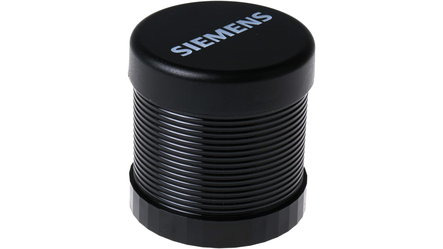 Cicalino Siemens 8WD4420-0FA, 24 V ca/cc, tono continuo, 85 dB, IP65, diametro 70 mm, altezza 72 mm, colore nero.