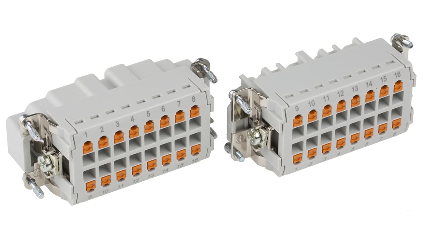 Kit connettore alimentazione Phoenix Contact 1416349, set femmina e maschio, 16 posizioni, 16A, 500 V, M25 x 1.5.