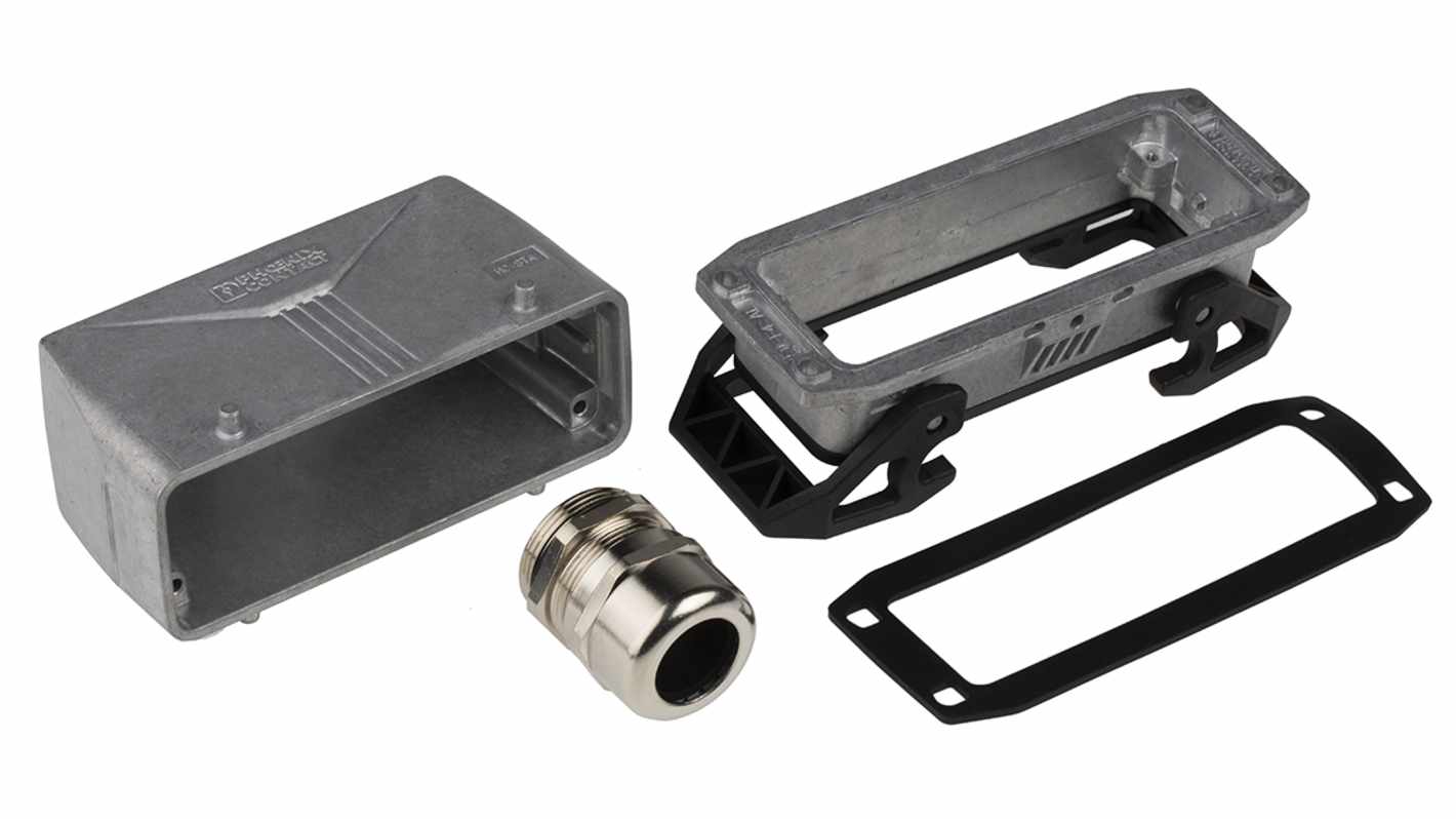 Kit connettore alimentazione Phoenix Contact 1416352, femmina e maschio, 24 posizioni, 16A, 500 V, M32 x 1.5, resistente all'acqua salata.