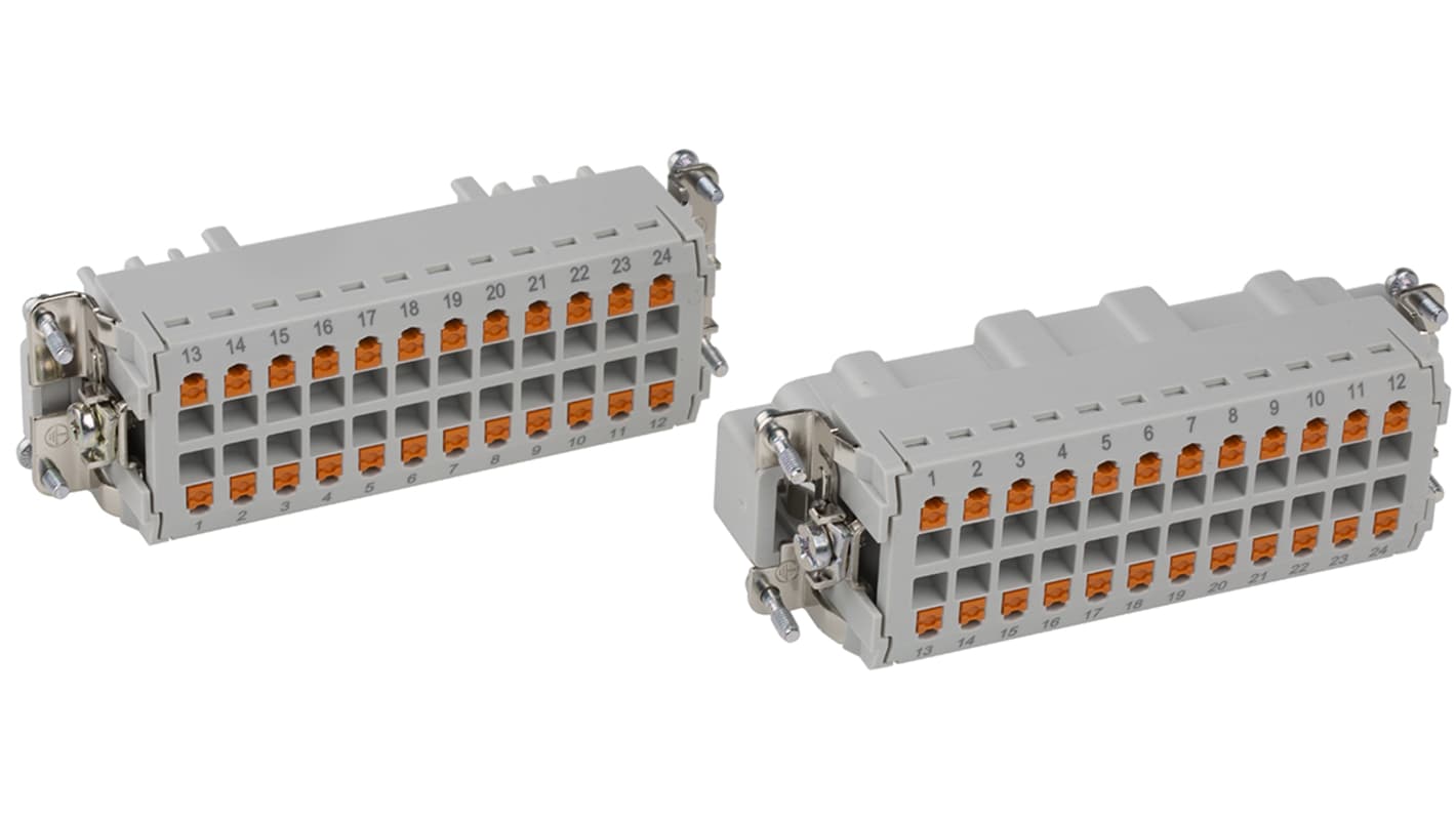 Kit connettore alimentazione Phoenix Contact 1416352, femmina e maschio, 24 posizioni, 16A, 500 V, M32 x 1.5, resistente all'acqua salata.