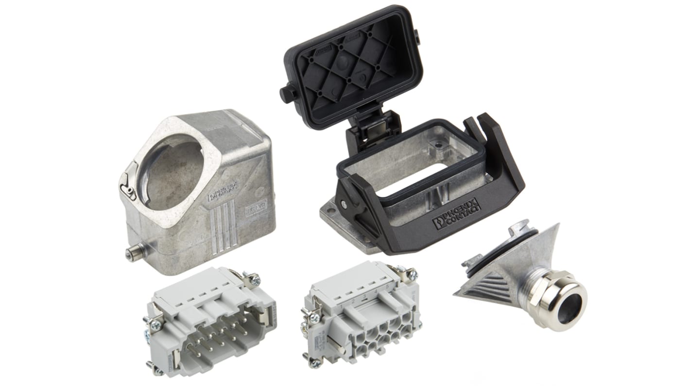 Kit connettore alimentazione Phoenix Contact 1411491, femmina e maschio, 10 pin, 16A, 500 V, montaggio a pannello, M25.