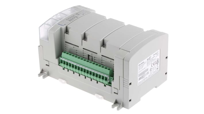 Allen Bradley 2080-LC70-24QBB, CPU PLC Micro870 con 14 ingressi, 10 uscite, dimensioni 90 x 145 x 80 mm.