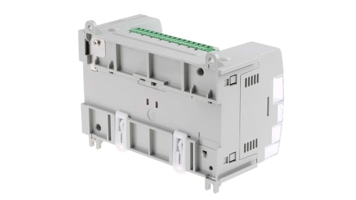 Allen Bradley 2080-LC70-24QBB, CPU PLC Micro870 con 14 ingressi, 10 uscite, dimensioni 90 x 145 x 80 mm.
