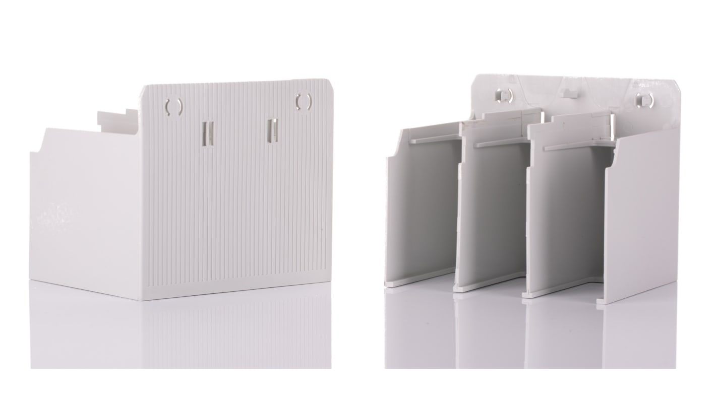 Guaina morsetto Allen Bradley 100-ETS146L per contattori Wye, realizzata in materiale termoplastico, facile da installare e conforme RoHS.