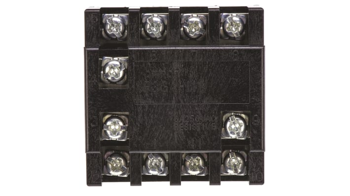 Connettore femmina OMRON P3GA-11 per Serie H3CR-A, H3CR-F, H3CR-H - Regolazioni indipendenti, 14 gamme temporali, uscita relè 5A/250V∼. Ideale per automazione industriale.