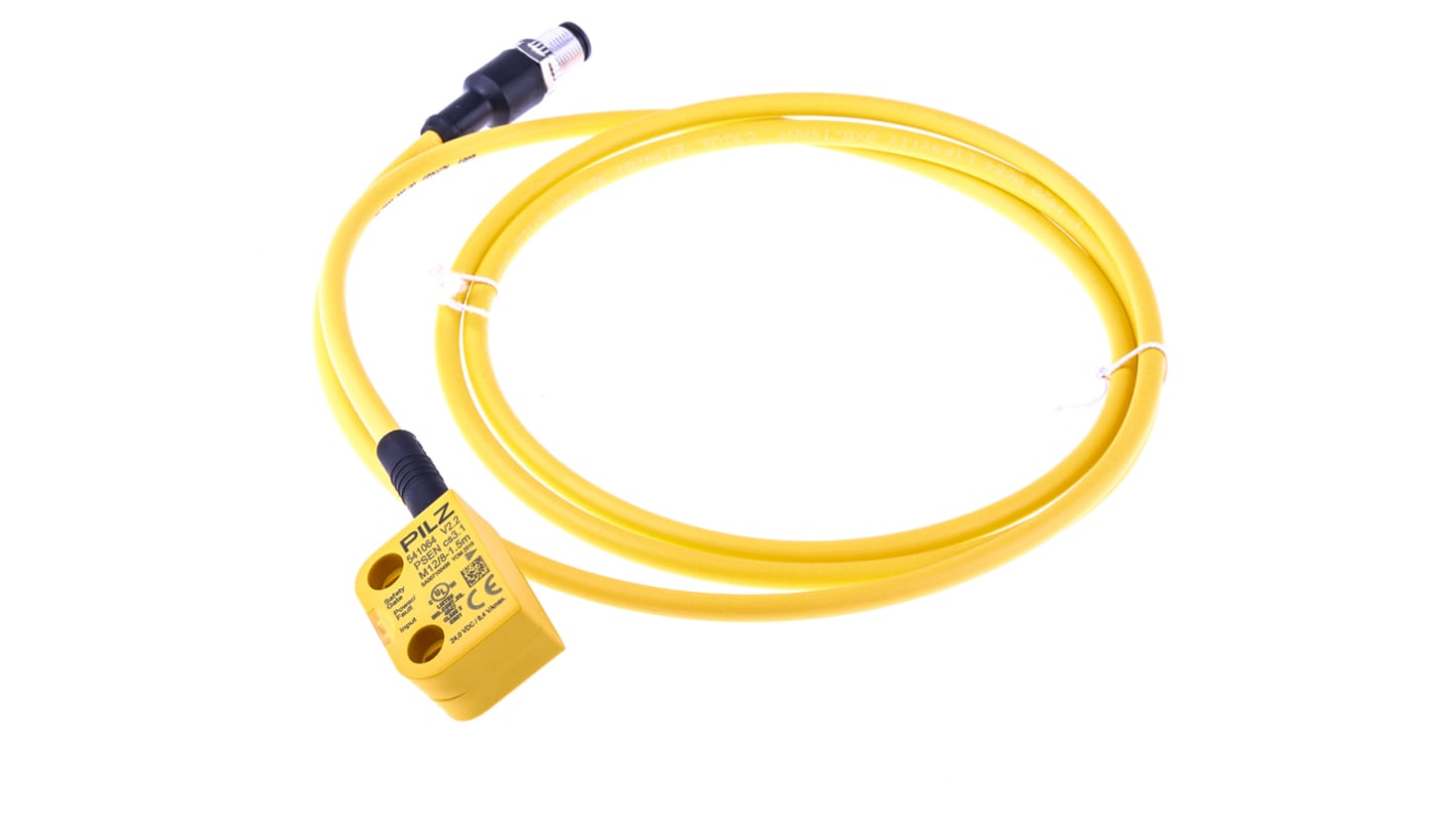 Interruttore di sicurezza senza contatto Pilz 541014, tecnologia transponder, dimensioni 26.4mm x 18mm x 37mm, protezione IP67.