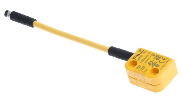 Interruttore di sicurezza senza contatto Pilz 541110, tecnologia transponder, dimensioni 26.4mm x 18mm x 37mm, grado di protezione IP67.