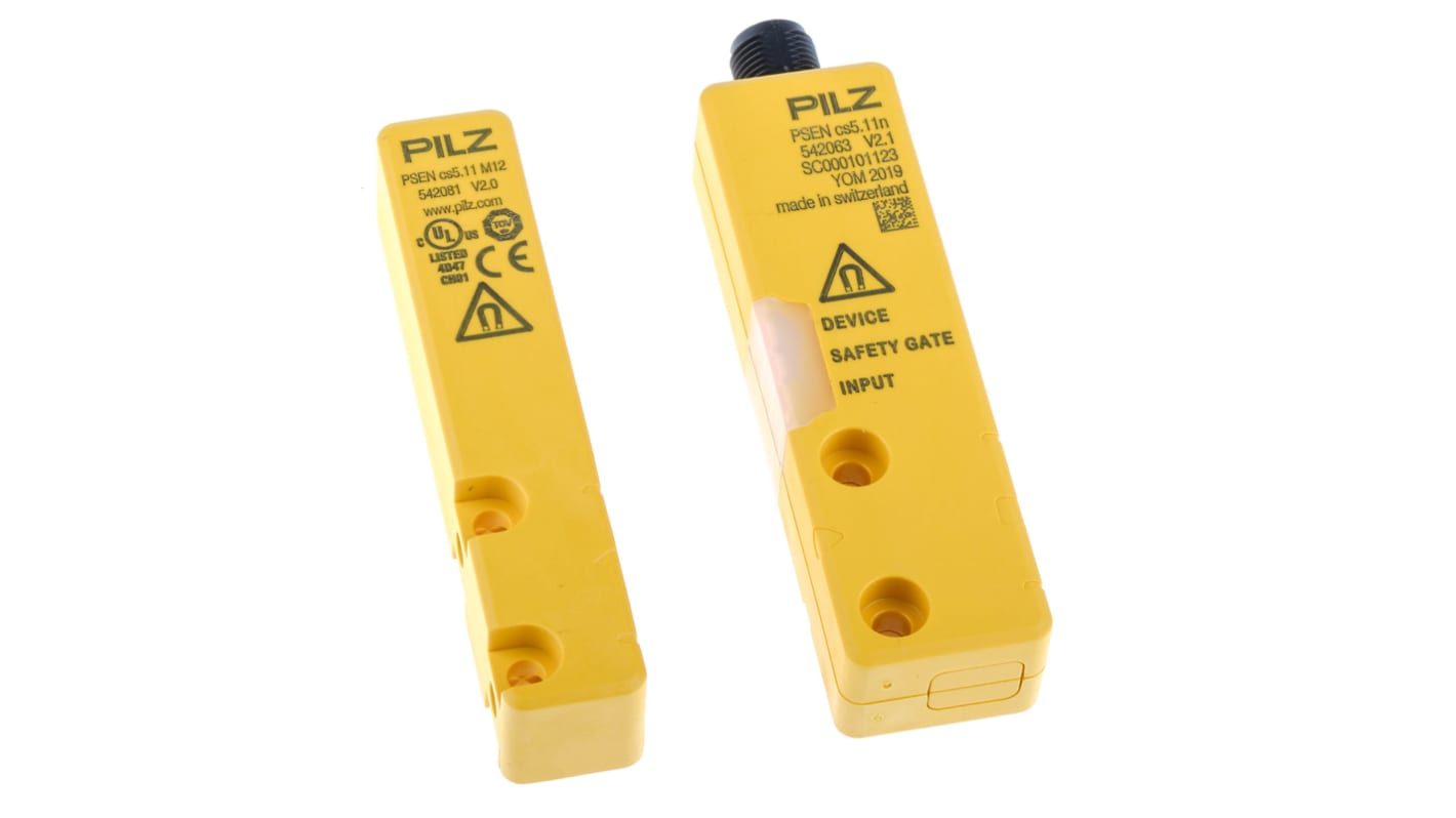 Interruttore di sicurezza Pilz 542013, senza contatto, tecnologia transponder, protezione IP66/IP67, dimensioni 26.4mm x 101.6mm x 19mm.