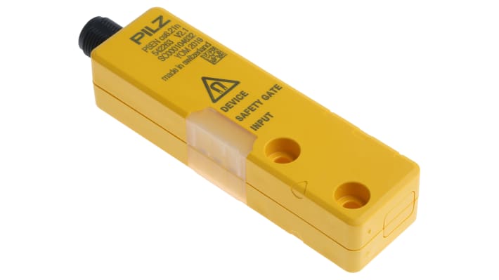 Pilz 542213, interruttore di sicurezza M12 senza contatto, 24V cc, IP66/IP67, dimensioni 26.4mm x 101.6mm x 19mm.
