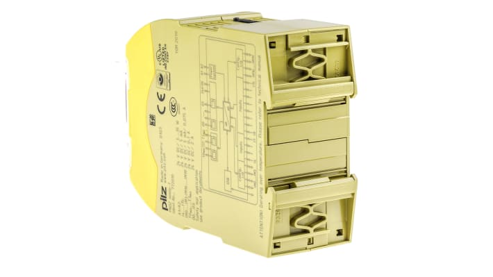 Pilz 772010, controller di sicurezza PNOZ mm0p-T, 24 I/O, dimensioni 98 x 45 x 120 mm, grado di protezione IP20/IP54.