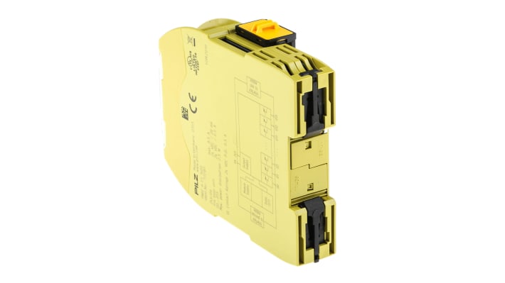 Pilz 772181, controller di sicurezza PNOZ m ES con 14 uscite, alimentazione 24 V c.c., dimensioni 98 x 22,5 x 120 mm, grado di protezione IP20/IP54.