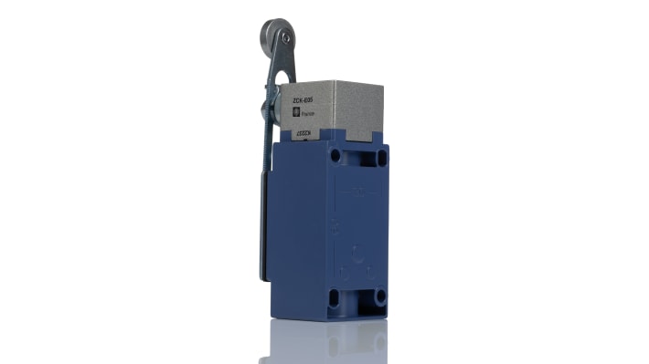 Interruttore di fine corsa a leva a rullo Telemecanique Sensors XCKJ10543, 1NC/1NA, IP66, dimensioni 40mm x 60mm x 177mm.