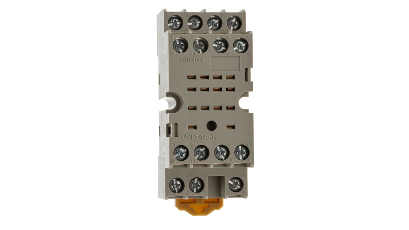Connettore femmina per relè OMRON PYF14A-N - Serie PYF, morsetti a vite, dimensioni 73x29,5x30 mm - Ideale per automazione e telecomunicazioni. Certificato CE.