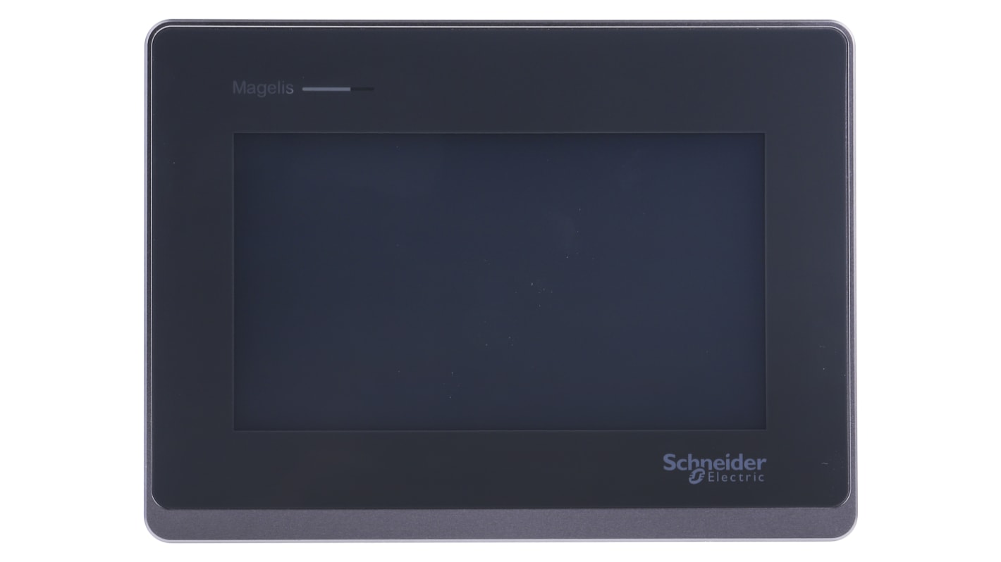 Schneider Electric HMIST6400, display HMI touch screen 7" con risoluzione 800 x 480 pixel, grado di protezione IP65.