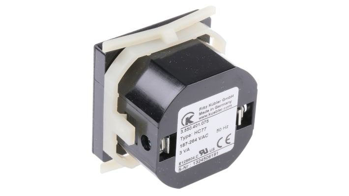 Contatore Kübler 3.550.401.075, 7 cifre, montaggio a pannello, alimentazione 187-264 V, IP52, -15/+50 °C.