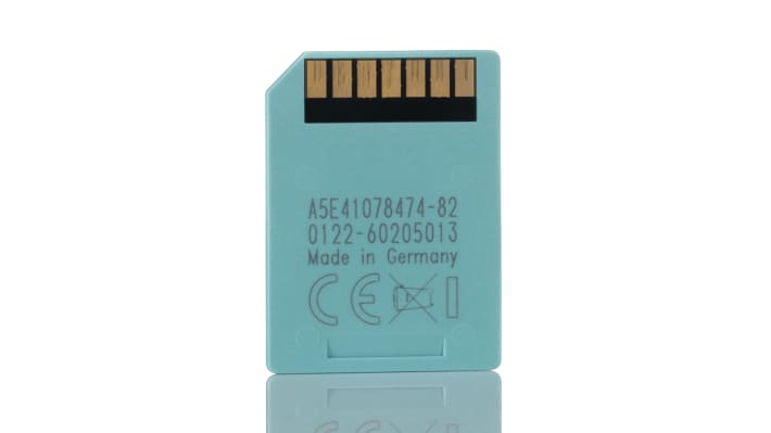 Scheda Micro SD Siemens 6ES7953-8LM32-0AA0 per PLC SIMATIC S7, 4 MB Flash-EPROM. Sicurezza e affidabilità per la memorizzazione dati critici.