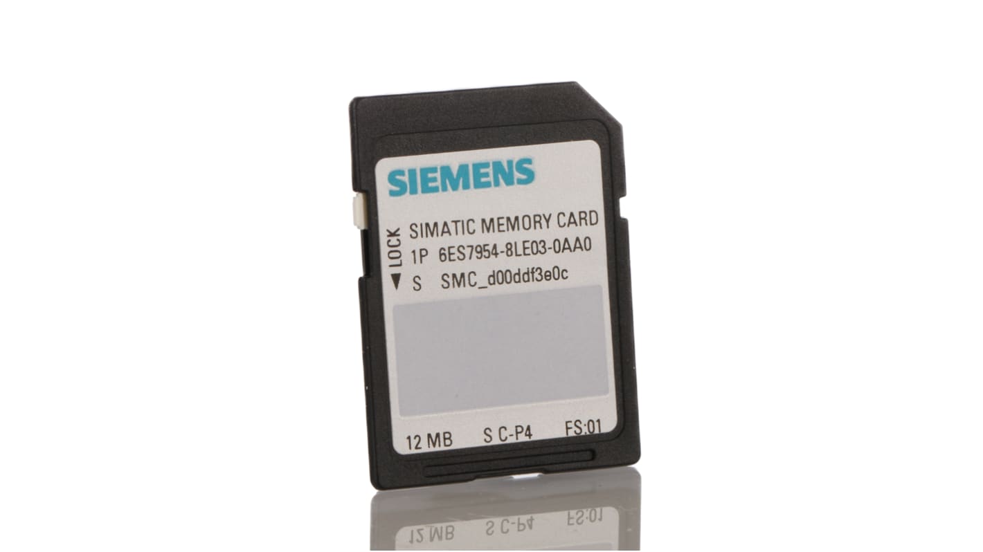 Scheda di memoria Siemens 6ES7954-8LE03-0AA0 Flash-EPROM 12MB per CPU S7-1x00. Ideale per applicazioni PLC e automazione industriale.