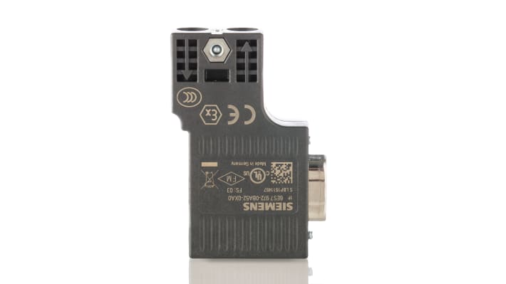 Connettore bus PROFIBUS Siemens 6ES7972-0BA52-0XA0, 12 Mbps, D-sub a 9 pin, resistente alle interferenze, ideale per automazione industriale.
