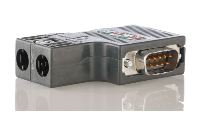 Connettore bus PROFIBUS Siemens 6ES7972-0BA52-0XA0, 12 Mbps, D-sub a 9 pin, resistente alle interferenze, ideale per automazione industriale.