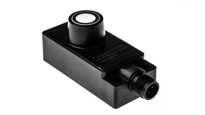 Sensore di prossimità Baumer UNDK 30P1703/S14, tecnologia a ultrasuoni, PNP, gamma 100-1000 mm, IP67, dimensioni 65x30x31 mm.