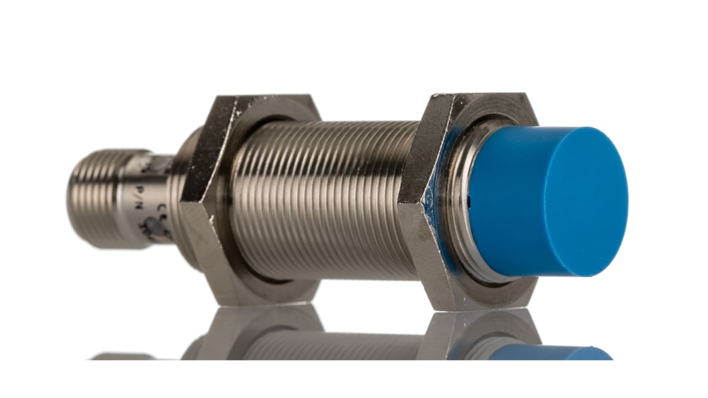 Sensore di prossimità cilindrico PNP Sick IME18-12NPSZC0K, induttivo M18, rilevamento 12 mm, IP67, alimentazione 10-30 V.