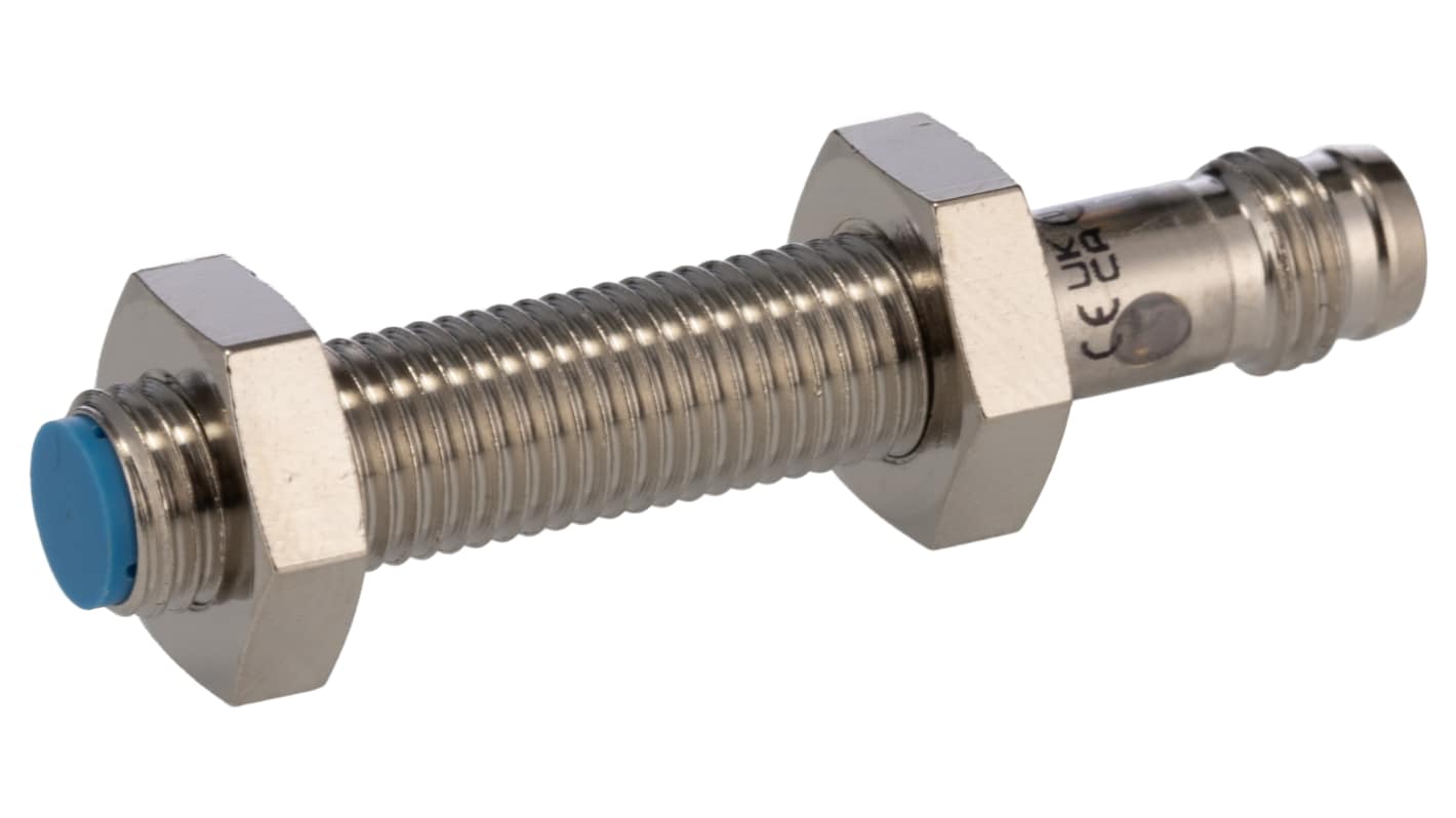 Sensore di prossimità cilindrico PNP Sick IME08-1B5POZT0S, induttivo, M8, 1,5 mm, IP67, 10-30 V, montaggio a filo.