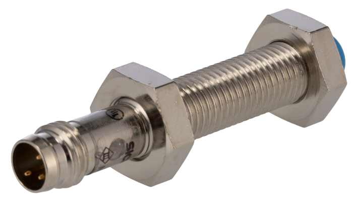Sensore di prossimità cilindrico PNP Sick IME08-1B5POZT0S, induttivo, M8, 1,5 mm, IP67, 10-30 V, montaggio a filo.
