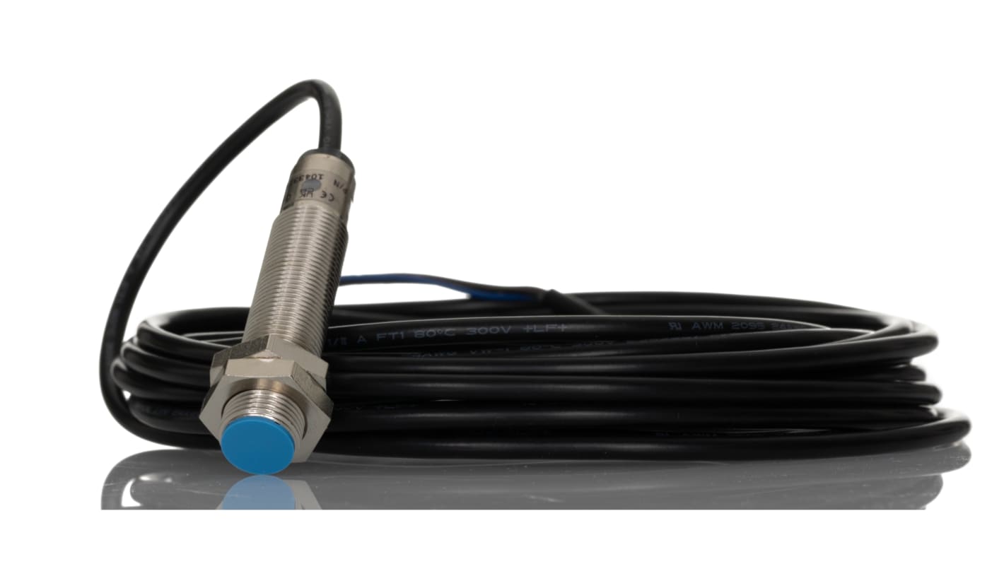 Sensore di prossimità cilindrico PNP Sick IME12-04BPSZW5S, induttivo, M12, 4 mm, IP67, cavo 5 m, -25/+75 °C.