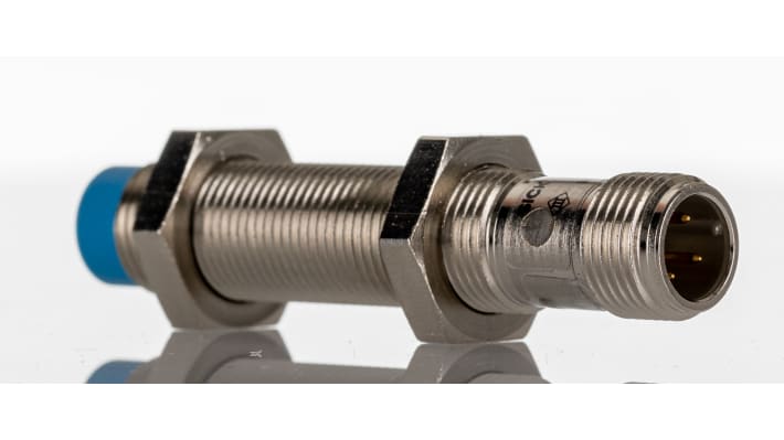 Sensore di prossimità cilindrico Sick IME12-04NPOZC0S, PNP, M12, rilevamento 4 mm, IP67, alimentazione 10-30 V.