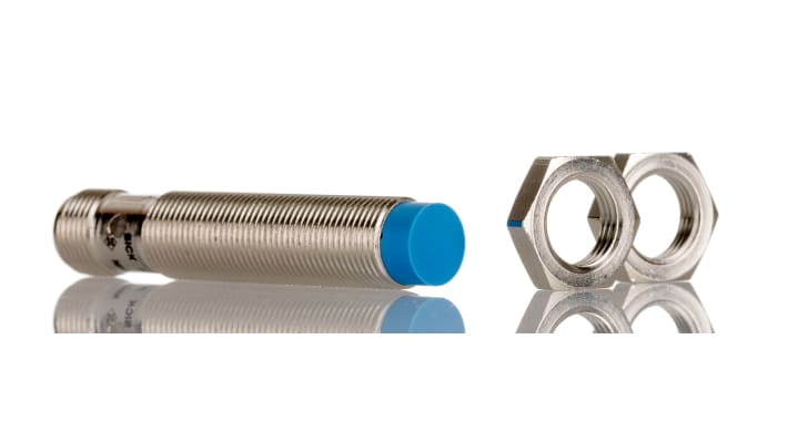 Sensore di prossimità cilindrico Sick IME12-04NPOZC0S, PNP, M12, rilevamento 4 mm, IP67, alimentazione 10-30 V.