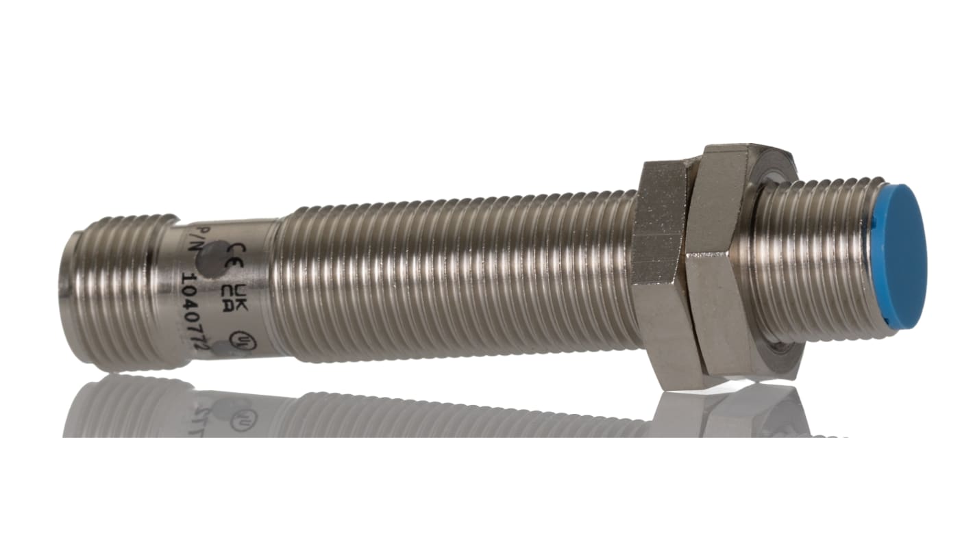 Sensore di prossimità cilindrico Sick IME18-05BPSZC0S PNP, M18 x 1, 5 mm, IP67, alimentazione 10-30 V, montaggio a filo.